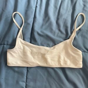 Frankie’s bikinis white bikini top